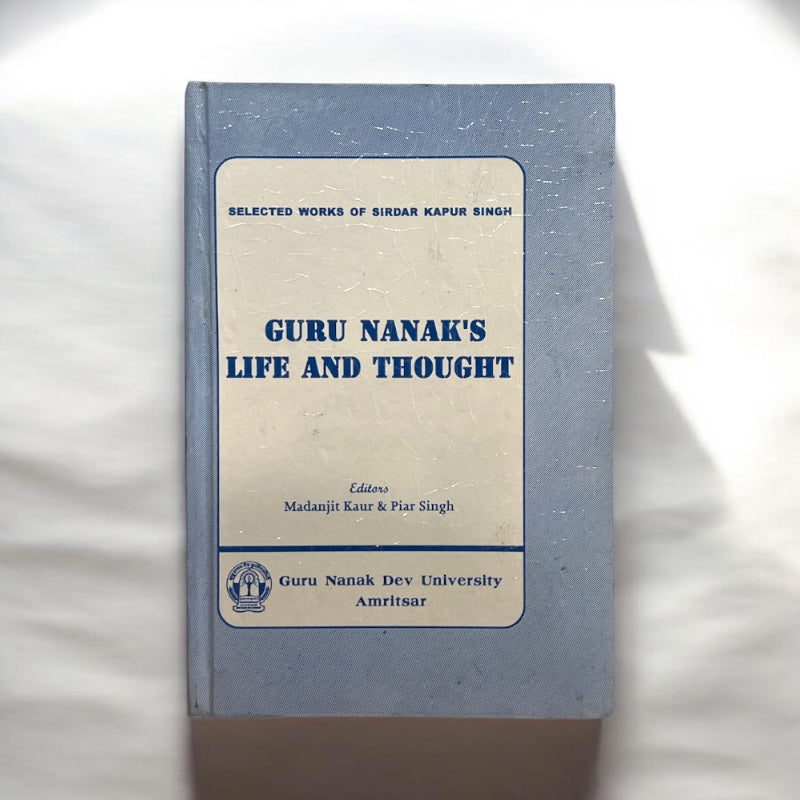GURU NANAK'S LIFE AND THOUGHT book cover